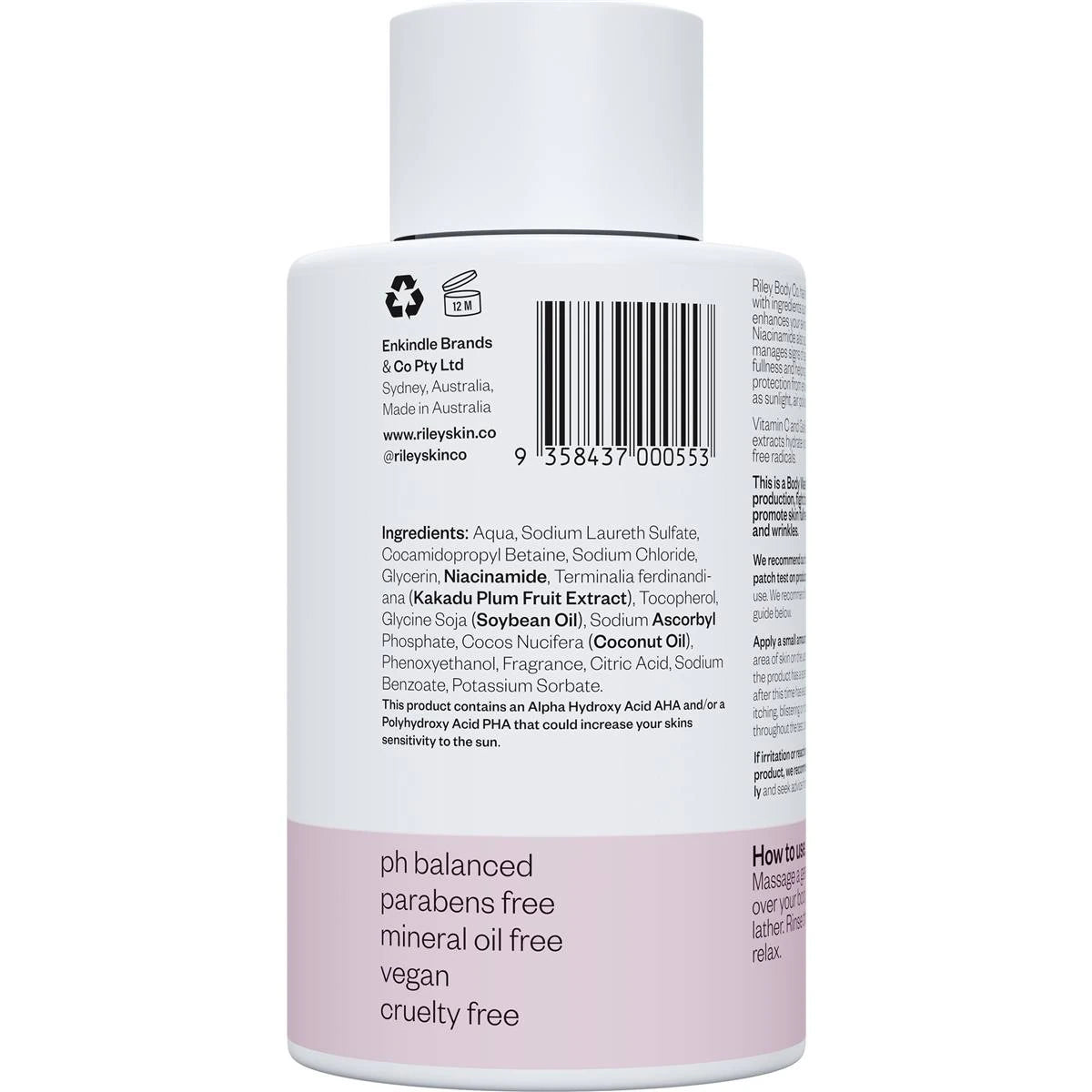 Riley Body Co Body Wash Mix Pack (3 x 450ml) Woodsman