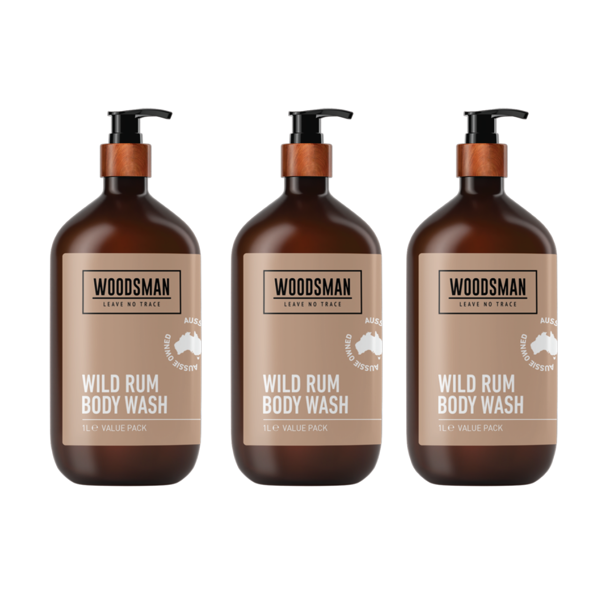 Wild Rum Body Wash Value Pack (3,000ml)