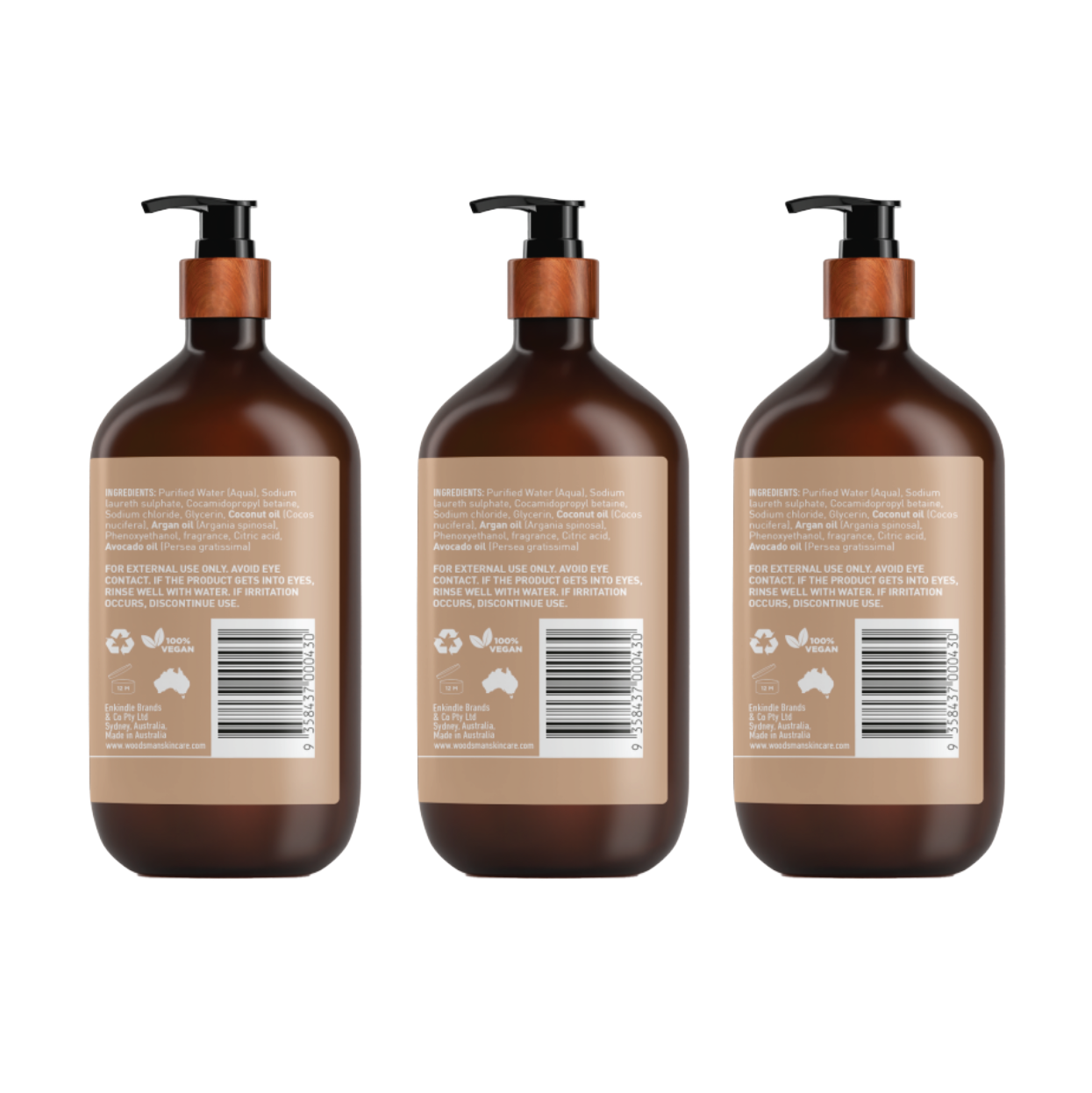 Wild Rum Body Wash Value Pack (3,000ml)