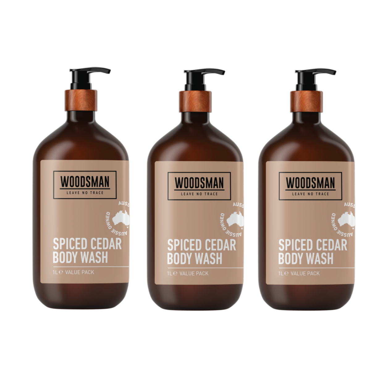 Spiced Cedar Body Wash Value Pack (3,000ml)