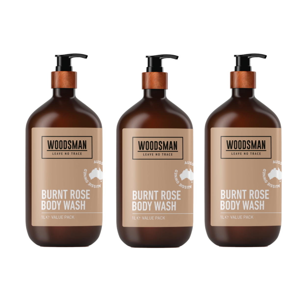 Burnt Rose Body Wash Value Pack (3,000ml)